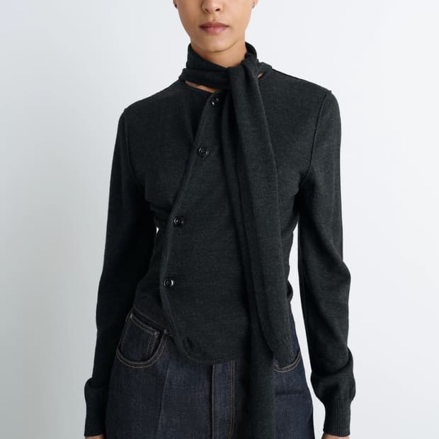 Lemaire twistsed scarf cardigan S