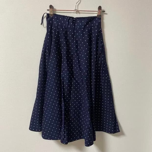 빈티지 일본유니클로 도트 롱 스커트