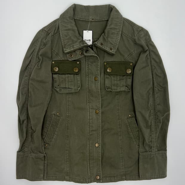 빈티지 버튼 디테일 필드자켓