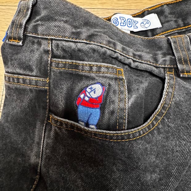 폴라 스케이트 빅보이진 워시드블랙 구버전 M