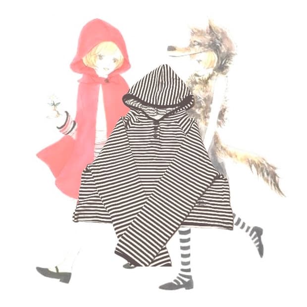 LAYERED HOOD T-SHIRT [STRIPE]