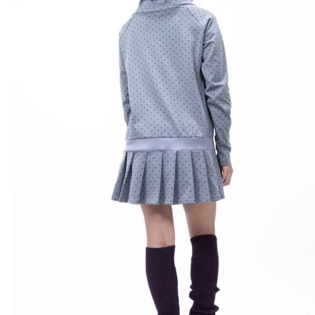 MOLA DOT HOODY DRESS 