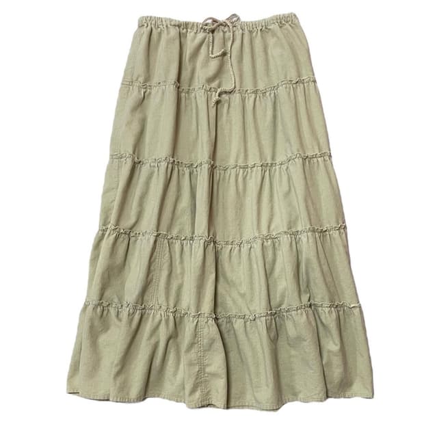 연두빛 롱치마