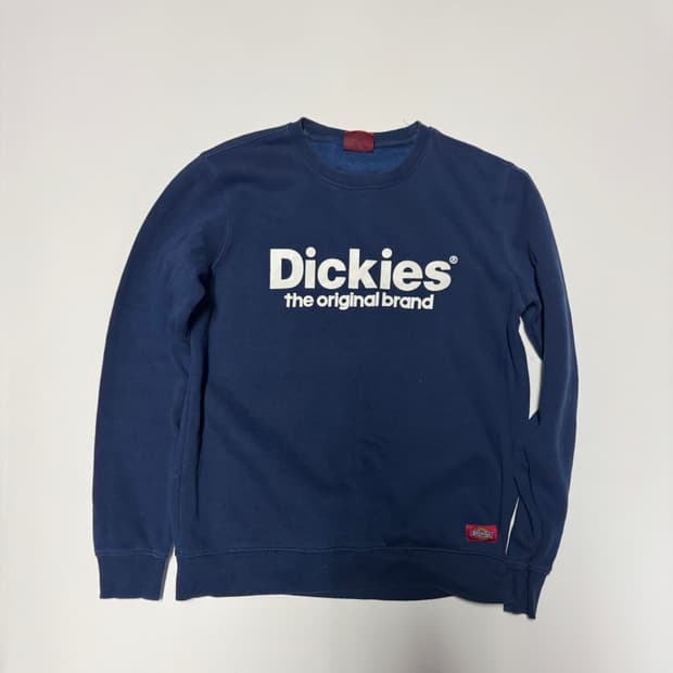 여성 디키즈 오리지널 스펠아웃 기모 맨투맹 네이비 S ~ M