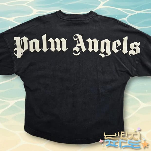 XS Palm Angels 팜엔젤스 클래식 오버 로고 LS 티셔츠