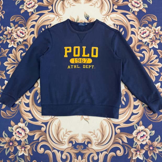 (M)폴로 랄프로렌 1967 스펠아웃 맨투맨(네이비)