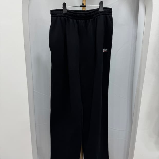 발렌시아가 폴리티컬 웨이브로고 자수 팬츠 M 