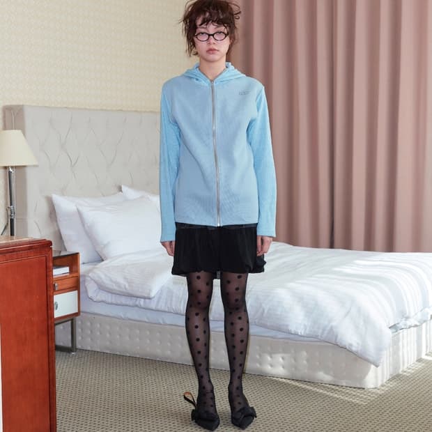 영마일웨어 바라클라바 니트 집업