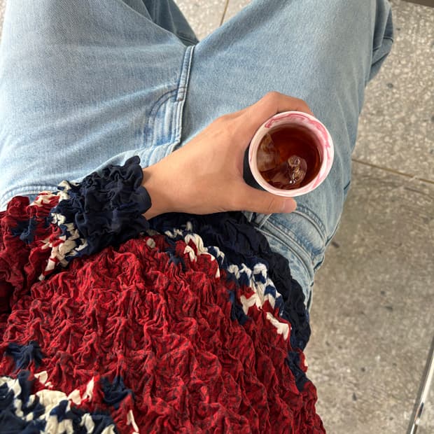 마수 팝콘 스웨터