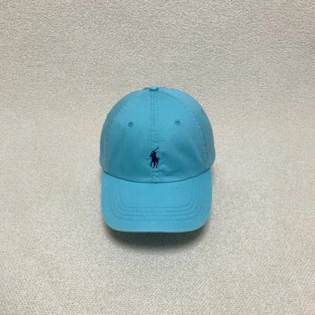 [OS] POLO 베이직 캐주얼 자수 베이스볼 캡 모자