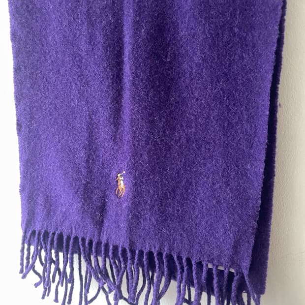Vintage Polo Pony Wool Scarf