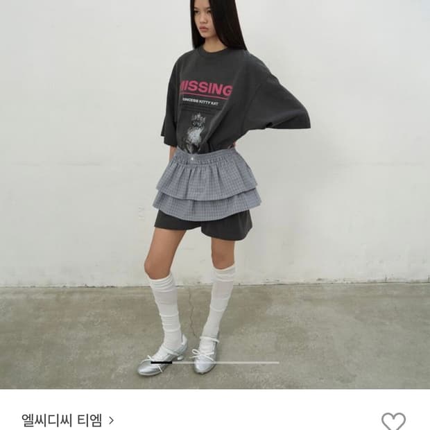 LDCD CHECKED FRILL MINI SKIRT 체크미니스커트