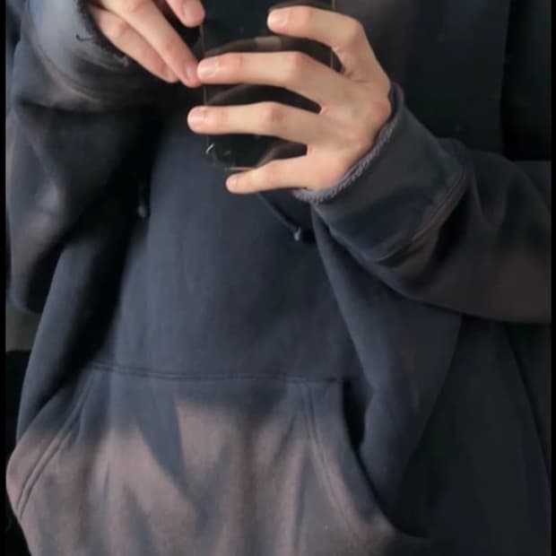 JiyongKim 23ss 선 페이딩 후드 네이비(M)