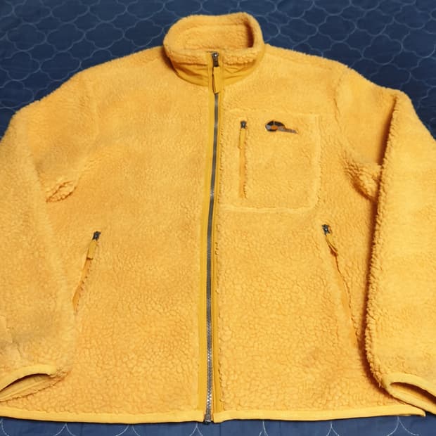 네파 윈드블럭 뽀글이 집업자켓 옐로우 (M)