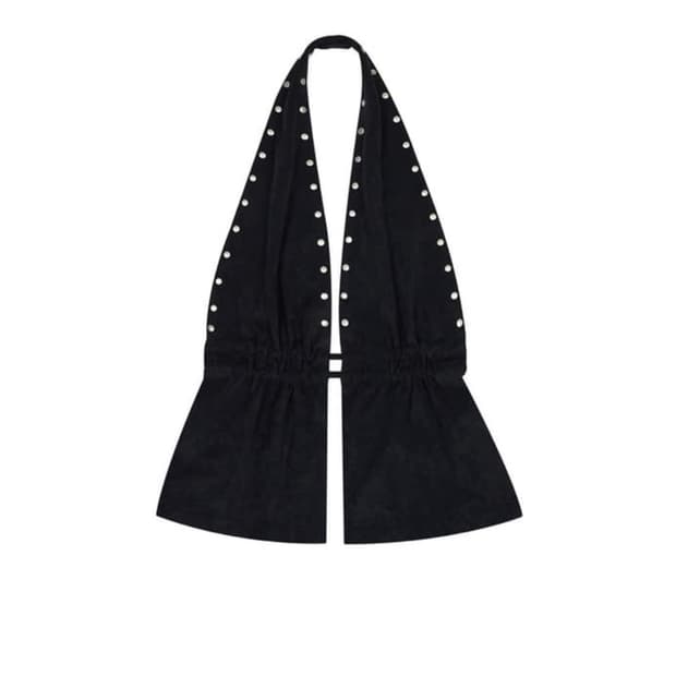 더포르타 스웨이드 스트링 백리스 베스트