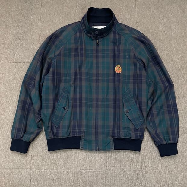 90s Munsingwear 먼싱웨어 체크 헤링턴 스윙탑 자켓 