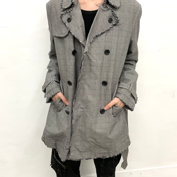 PPFM grunge mood check pattern coat 