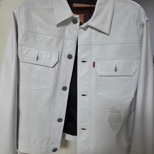 리바이스 스투시 레더트러커자켓 M