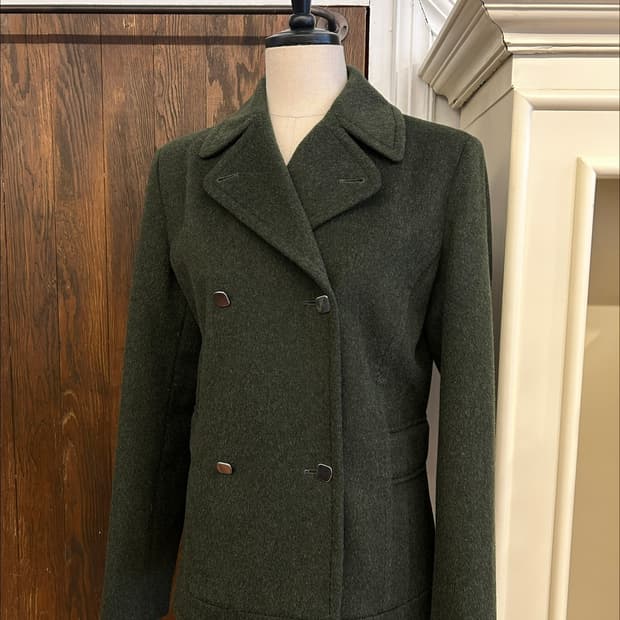 막스앤코 정품 카키 숏코트