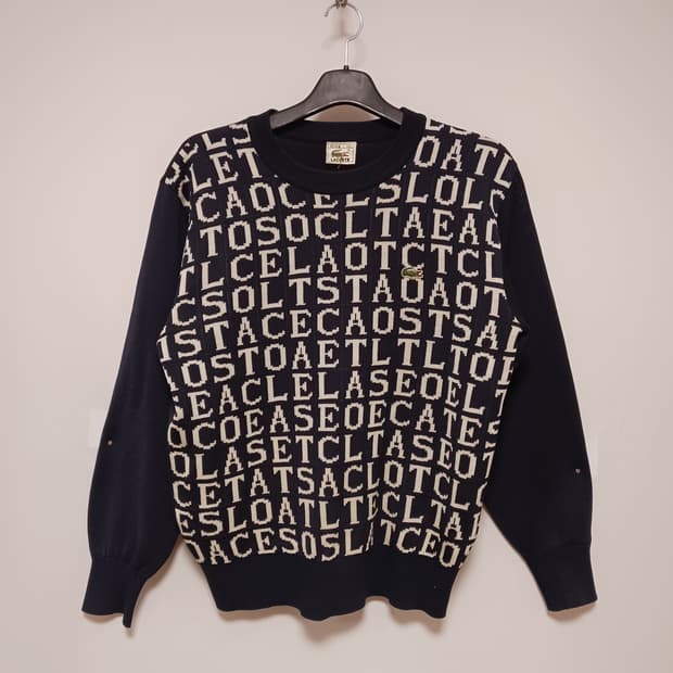 서광 라코스테 레터링가디건