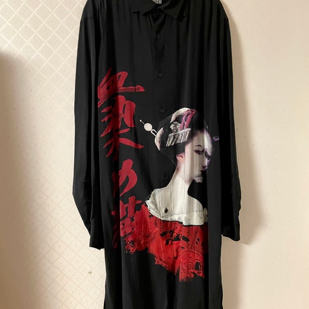 요지야마모토 푸르옴므 18-19aw 블랙 스캔들 셔츠 