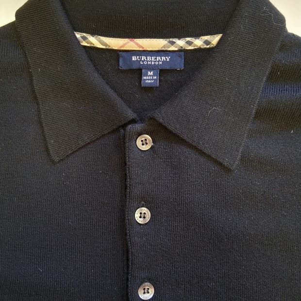 버버리 런던 메리노 울 니트/남 M # 최상급