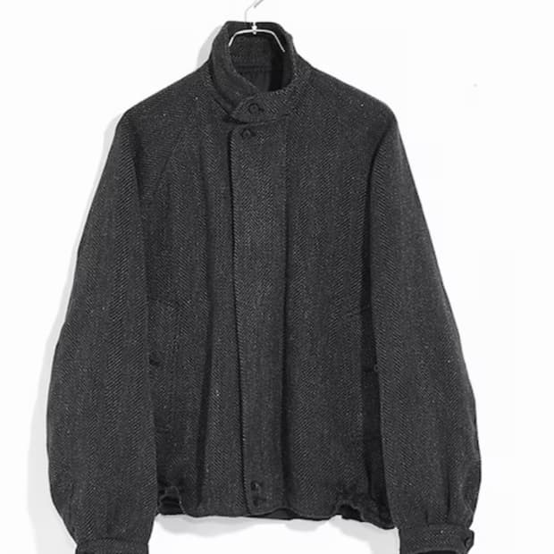 올드조 라운드 카라 모터링 자켓