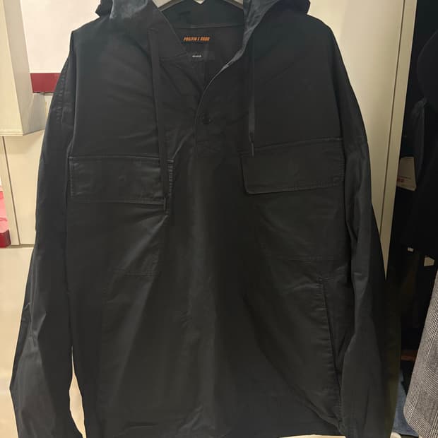 비이커 포지티브에러 블랙 후드 아노락 자켓