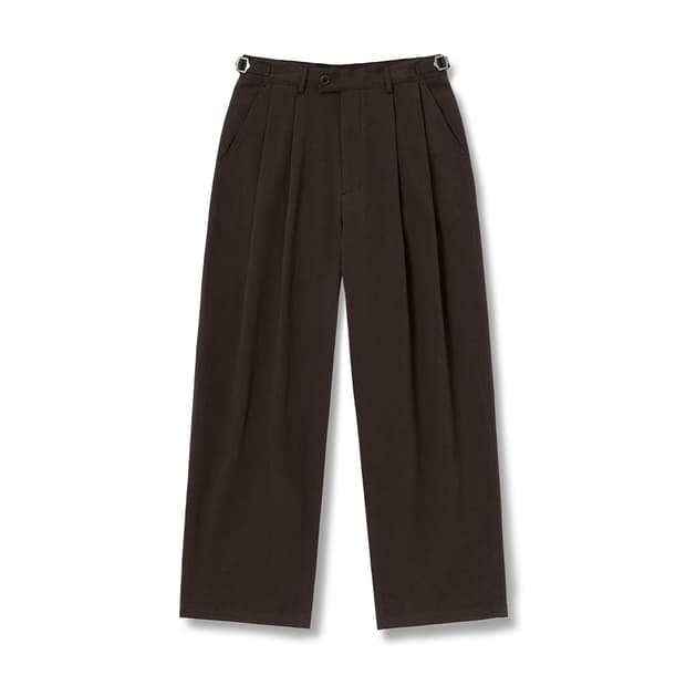 노운 와이드 치노 팬츠 브라운 0