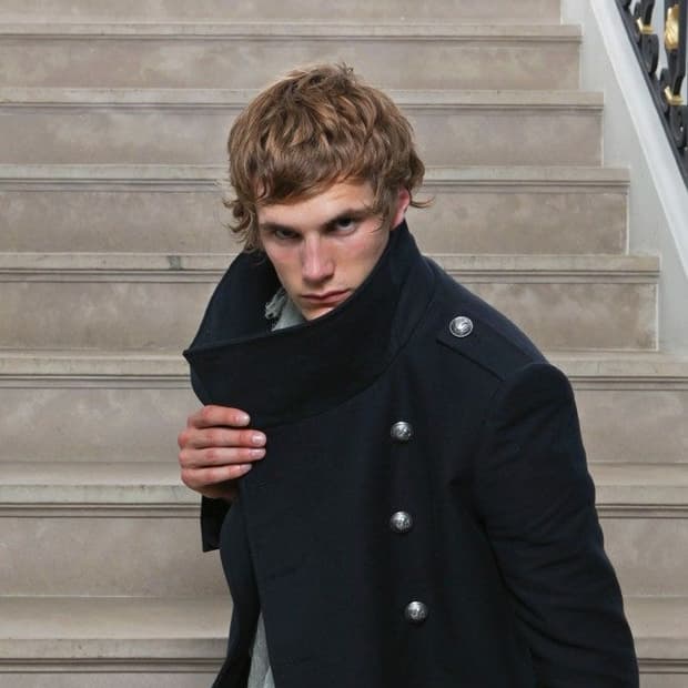 Balmain 12SS Napoleon High Neck PeaCoat