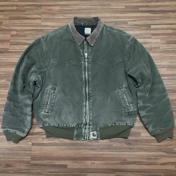 칼하트 산타페 자켓 점퍼 모스그린 mos 산타페 디트로이트 xxl