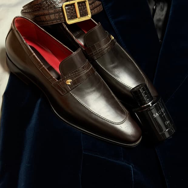 (새상품,강추👍)스테파노리치 악어가죽 로퍼