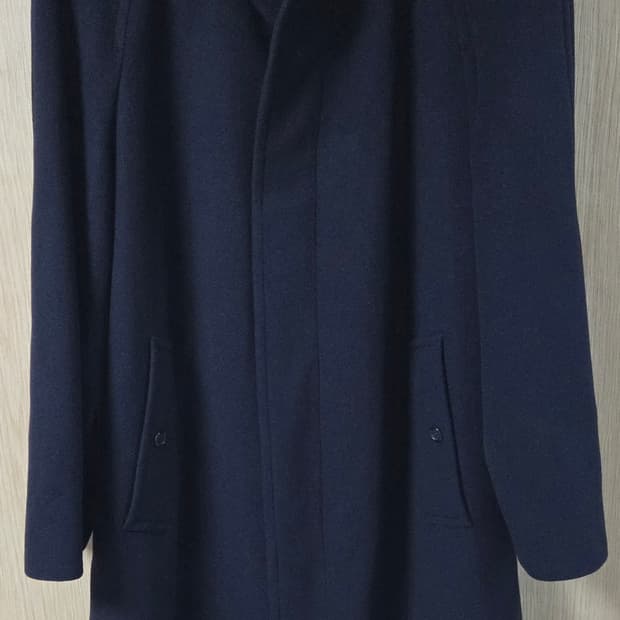 (착샷) 버버리 래글런 코트 네이비 발마칸