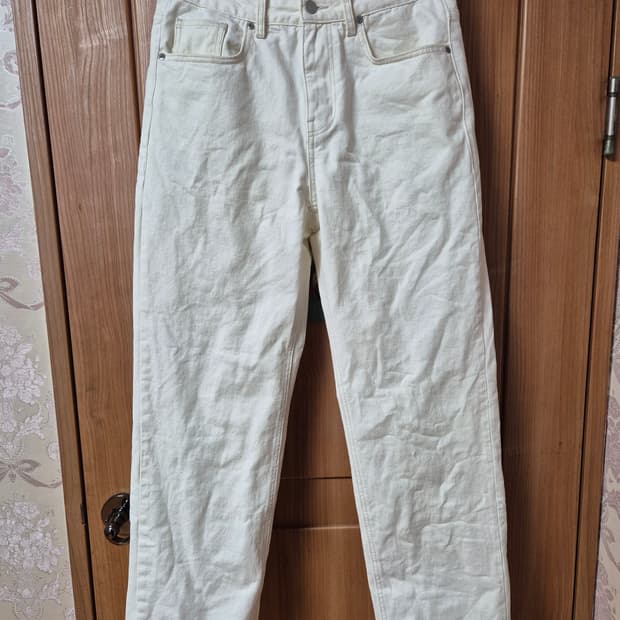 무탠다드 레귤러핏 데님 30 크림