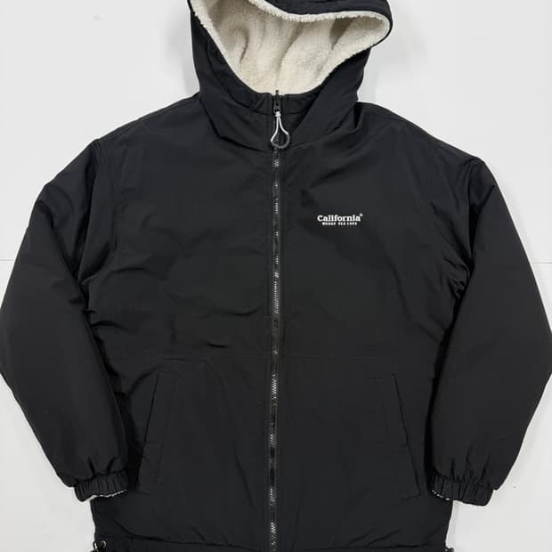 WHO A U 털 후드집업 