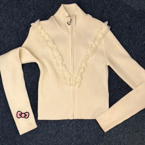 헬로키티지퍼!! 포에버21 X 헬로키티 집업 가디건