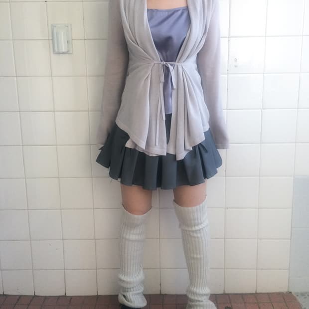 Drape tied cardigan