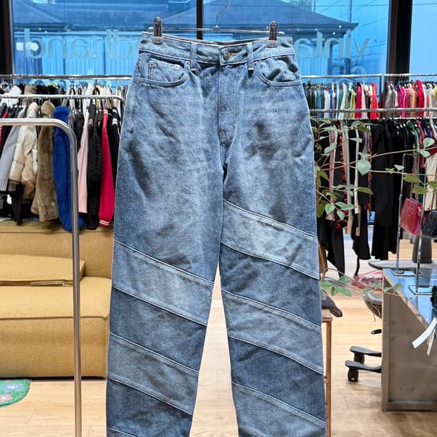 가니 미시 크롭 데님 팬츠 