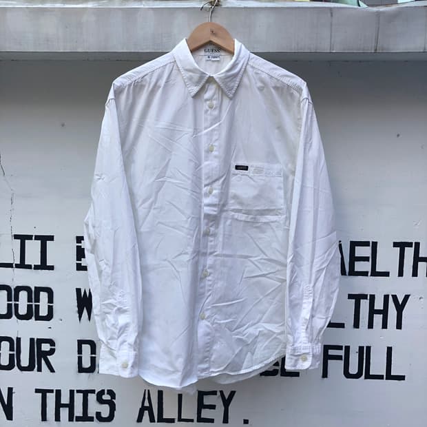 90s Guess USA 화이트 셔츠 