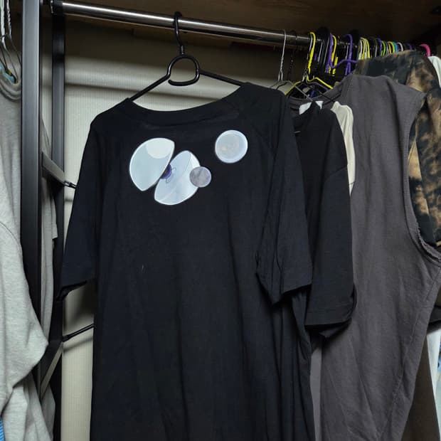 [XL] Y3 요지야마모토 블랙 프린팅 반팔 티셔츠