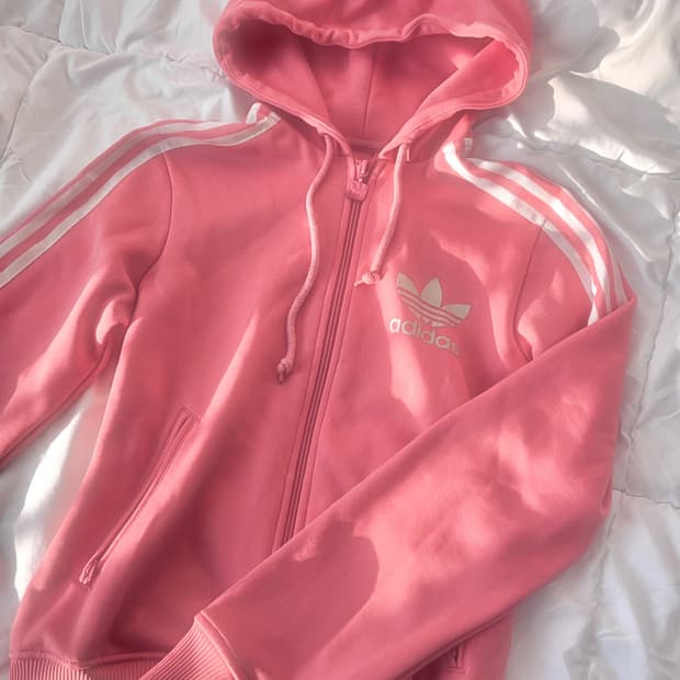 대대장급 아디다스 딸기우유색 후드집업 💕