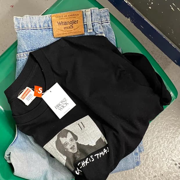 슈프림 라운드 반팔 티셔츠 (Man L) / [11446]