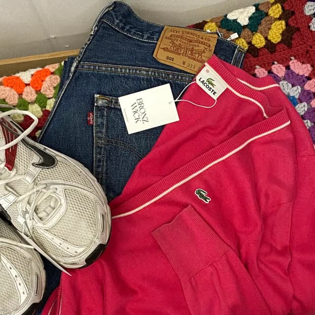 라코스테 브이넥 가디건 (Woman XL) / [11537]