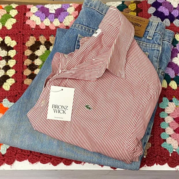 라코스테 스트라이프 셔츠 (Woman L) / [11582]