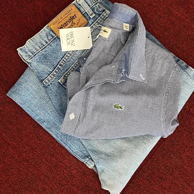 라코스테 체크 셔츠 (Woman L) / [11640]