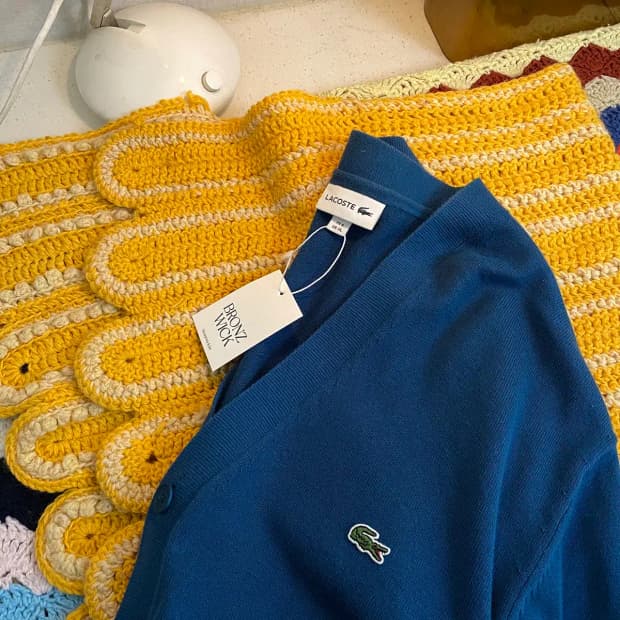 라코스테 브이넥 니트 가디건 (Man 2XL) / [11645]