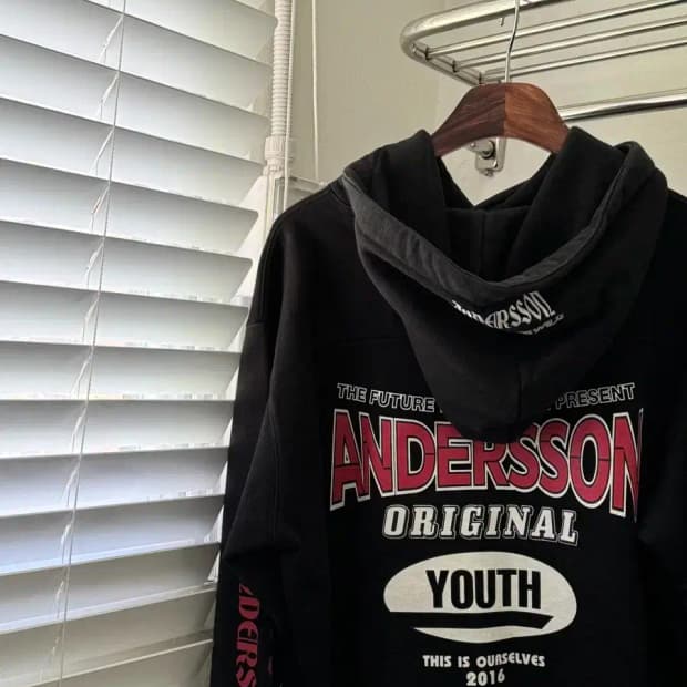 앤더슨벨 프린팅 후드티 (Man L) / [11779]