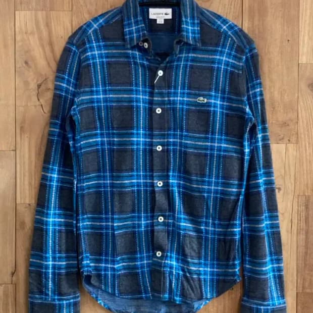 라코스테 체크 셔츠 (B0072)