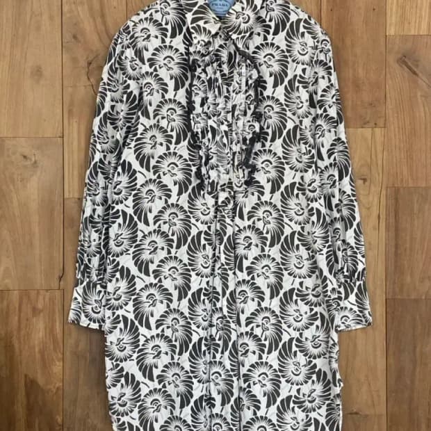 프라다 패턴 원피스 (B0197)