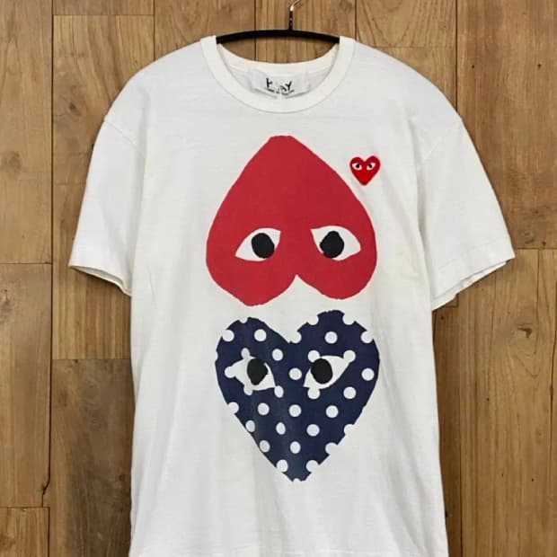 꼼데가르송 프린팅 티셔츠 (B0225)